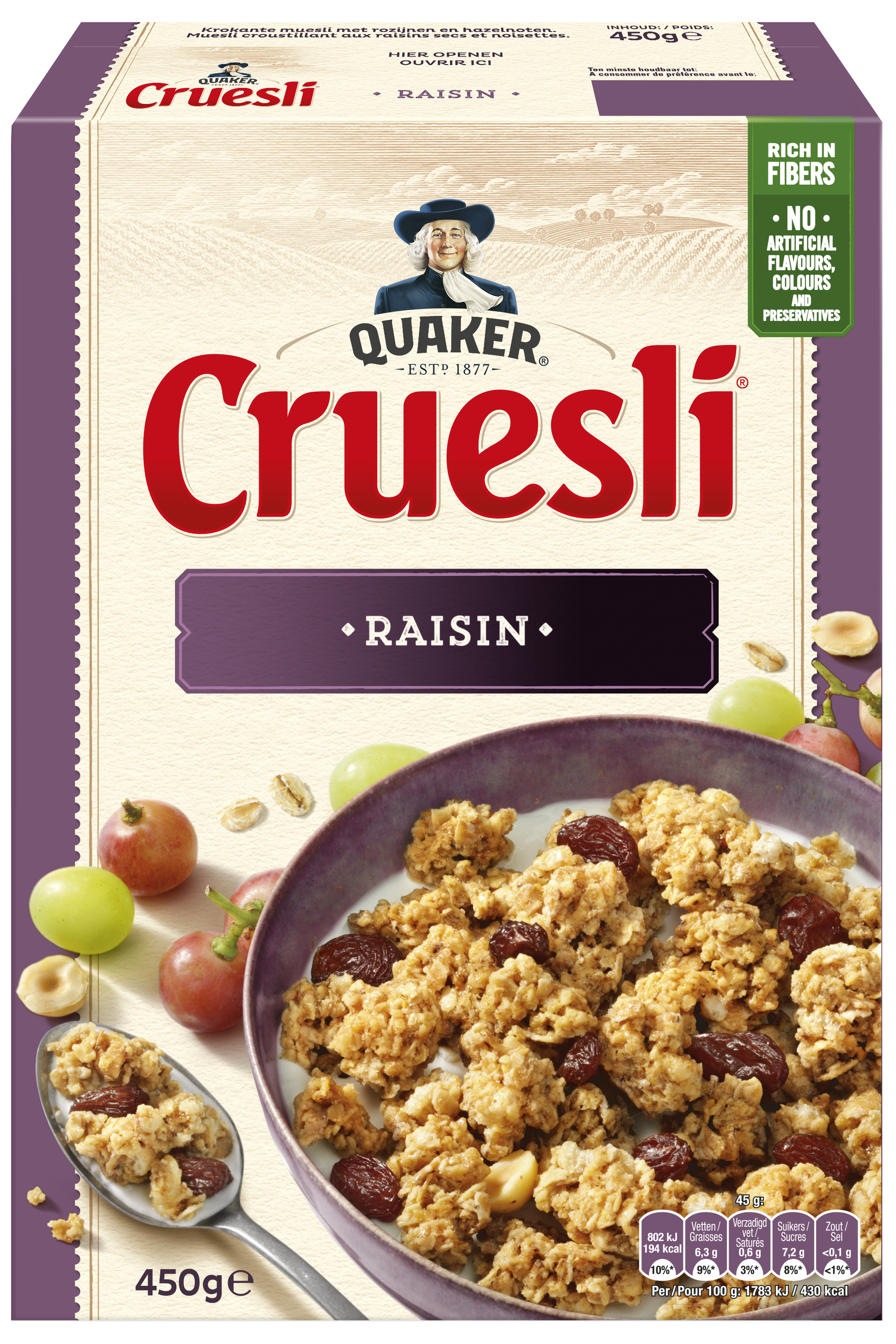 Cruesli rozijn