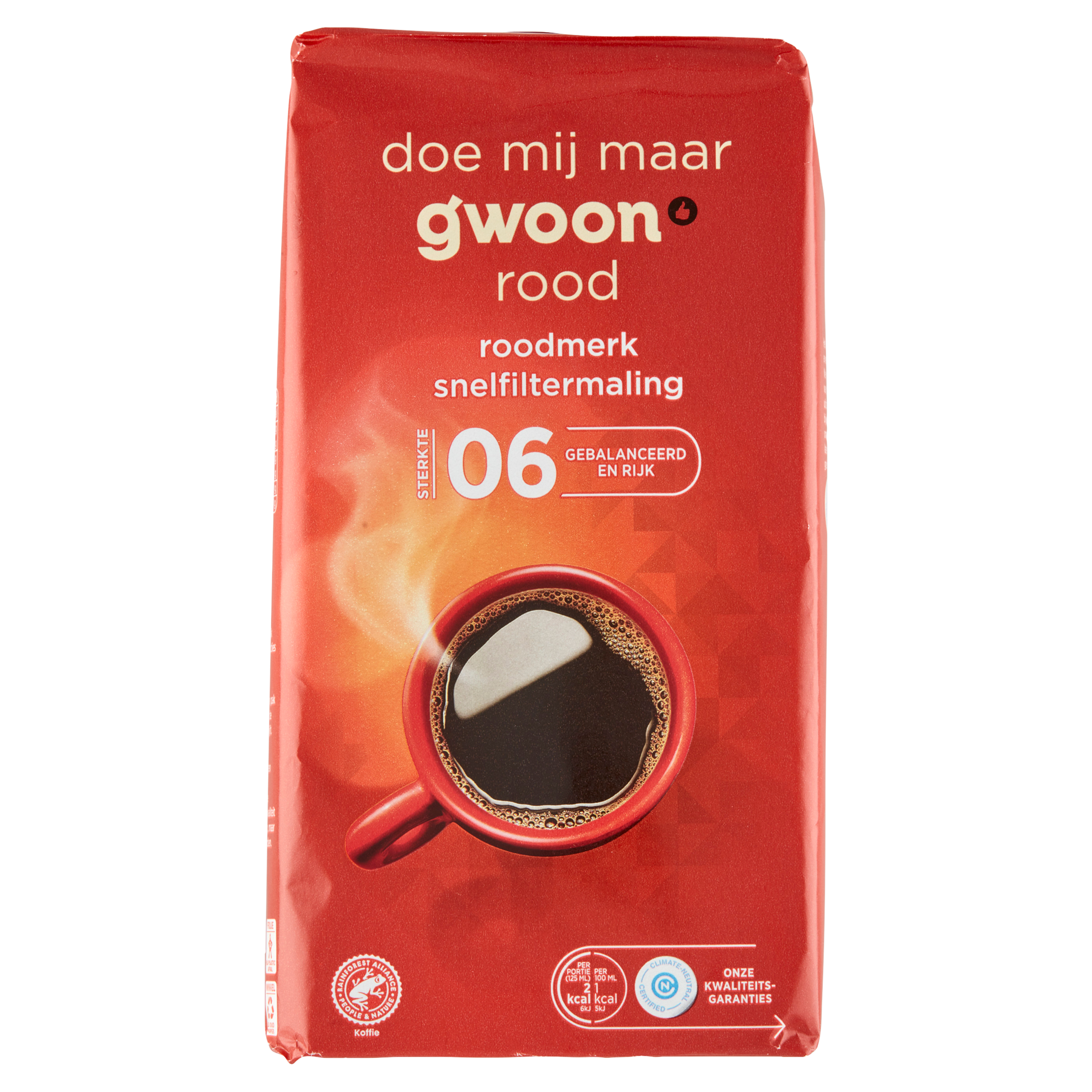 Koffie roodmerk snelfilter