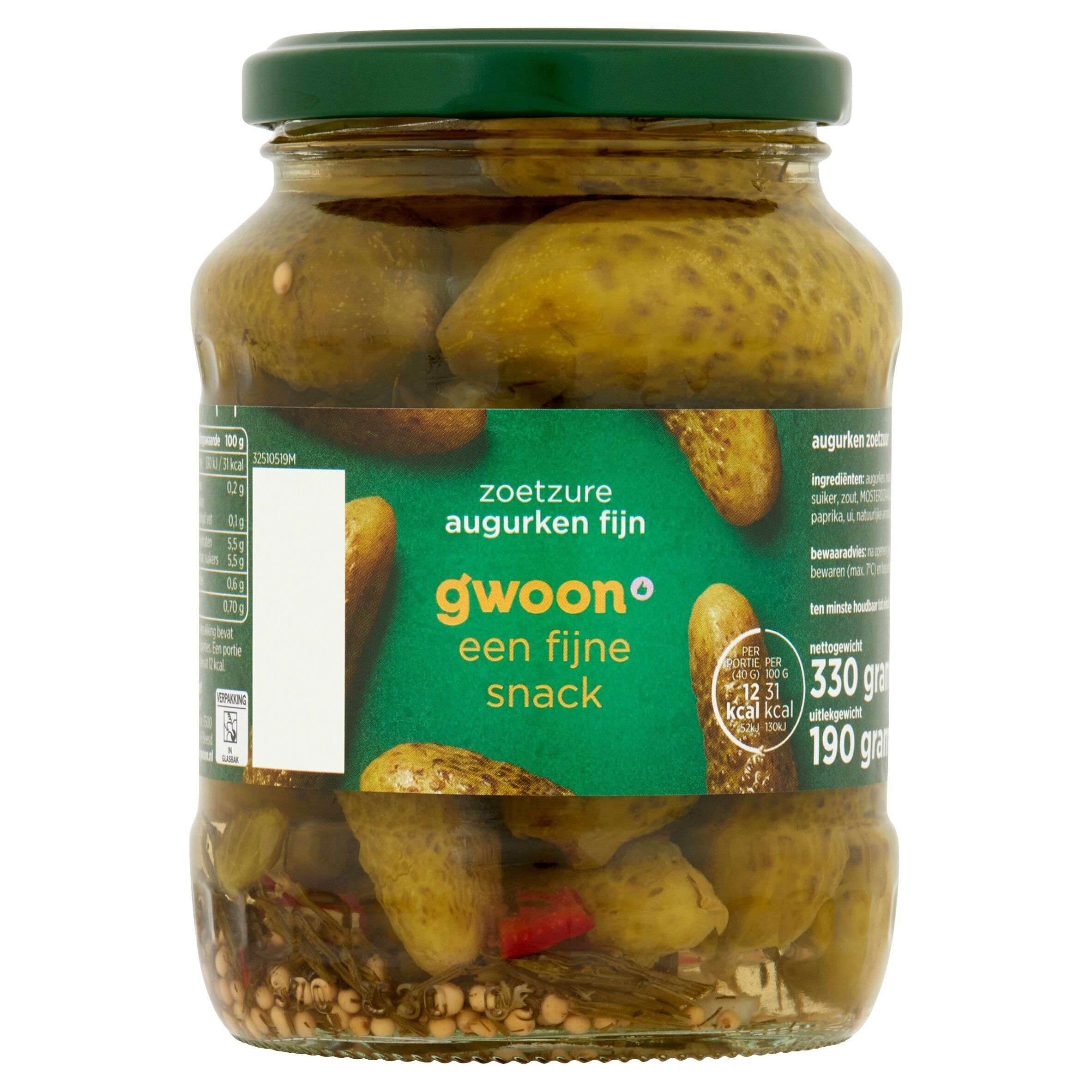Augurk zoetzuur fijn