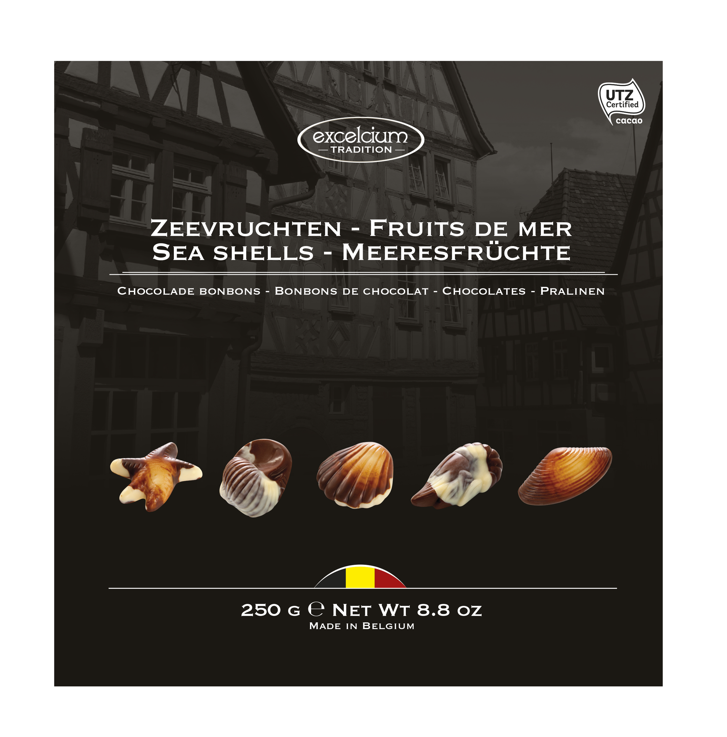 Zeevruchten chocolade utz