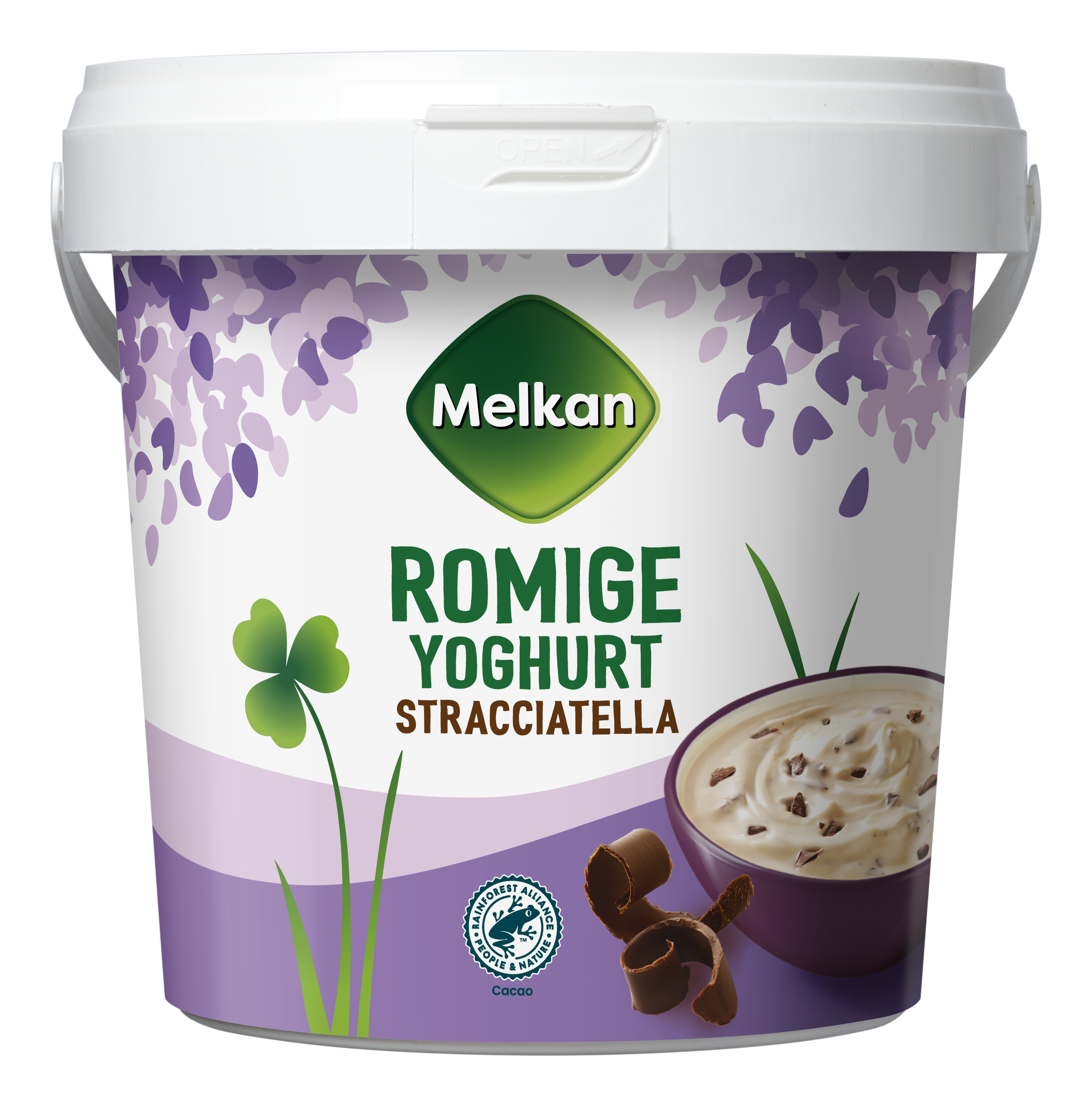 Romige yoghurt stracciatella