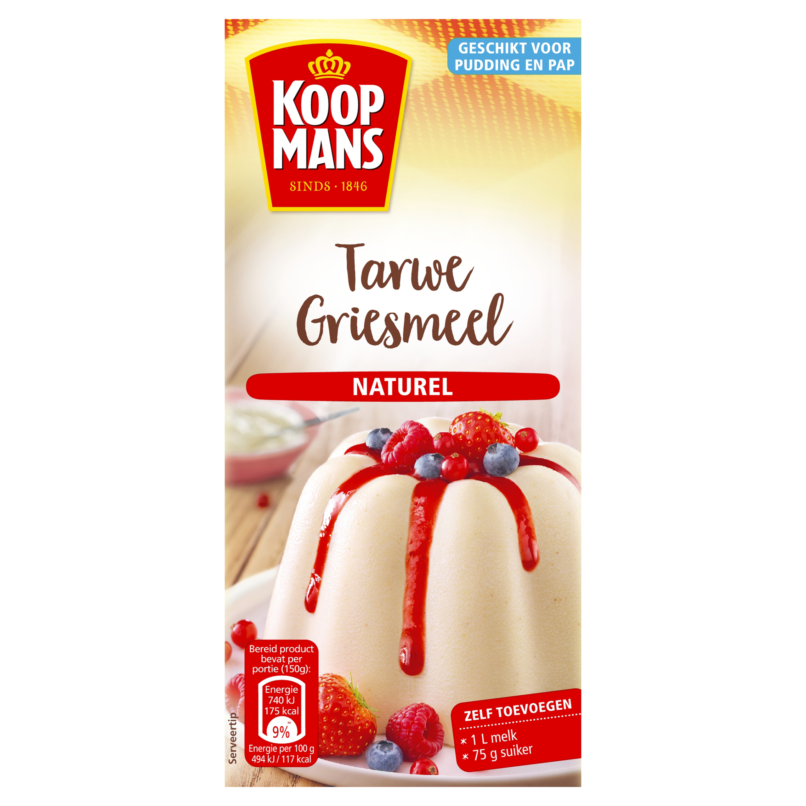 Tarwegriesmeel naturel