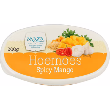 Hoemoes spicy mango