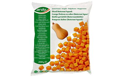 Pompoen blokjes (butternut squash)