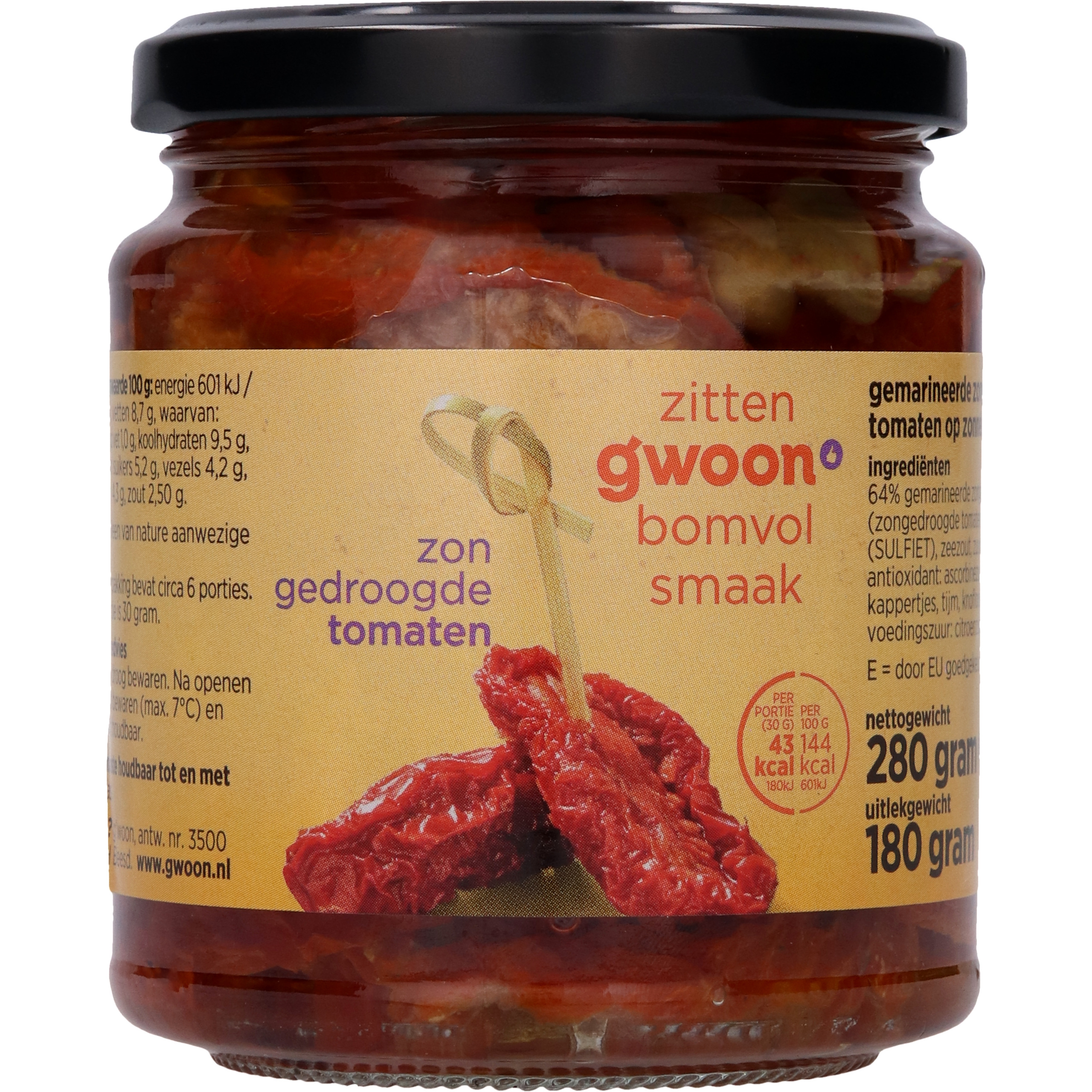 Zongedroogde tomaten in olie