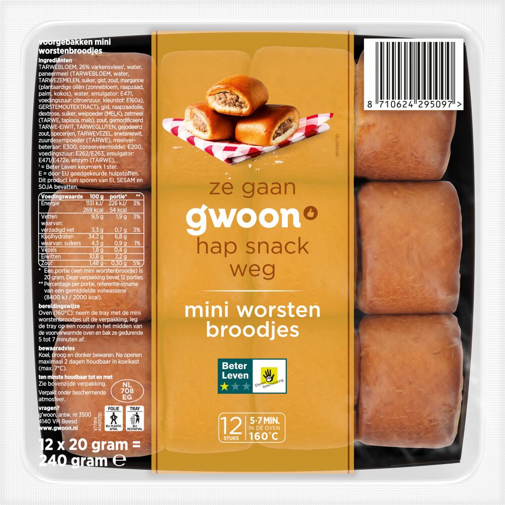 Mini worstenbroodjes