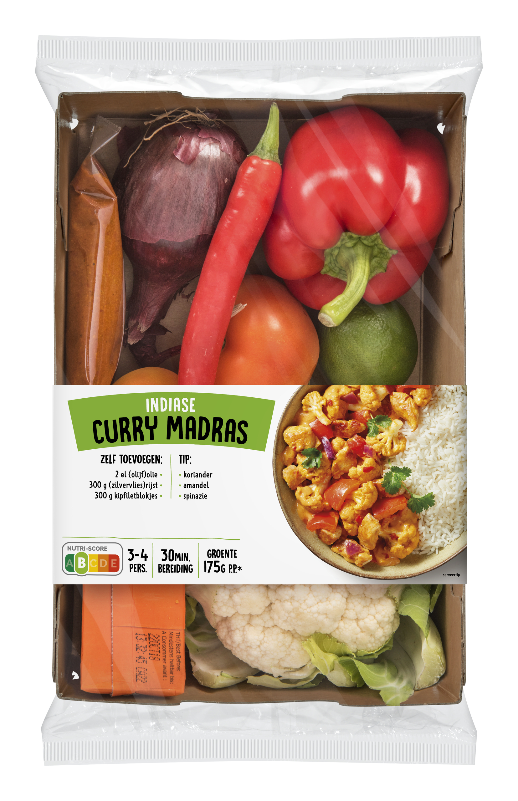 Verspakket curry madras