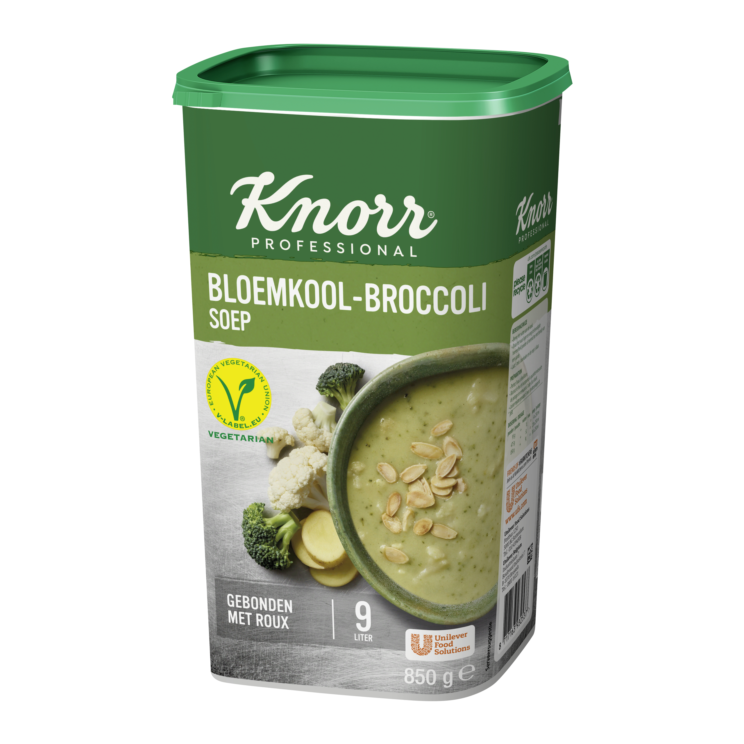 Bloemkool-broccolisoep (opbrengst 9 liter)