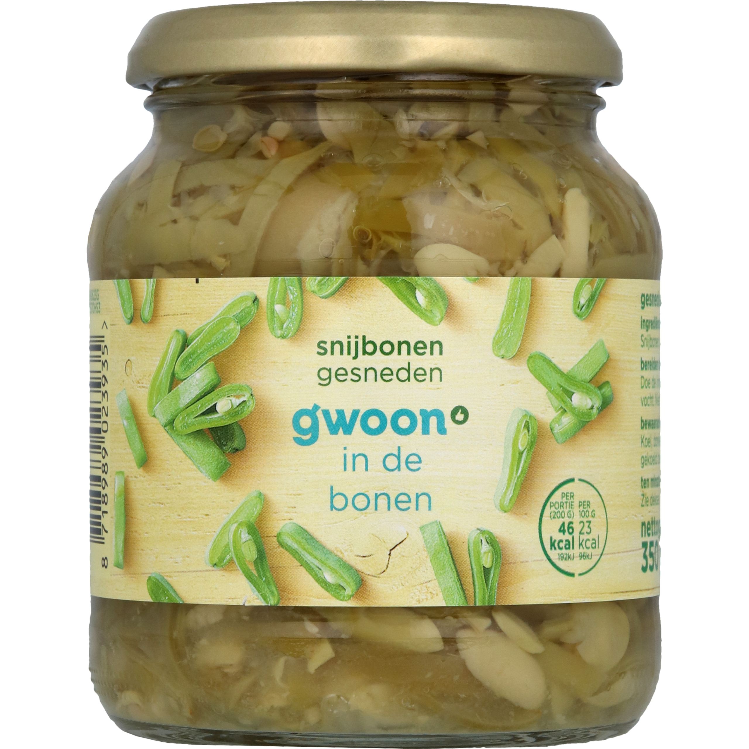 Snijbonen gesneden