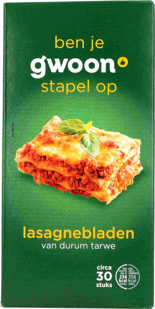 Lasagne bladen naturel