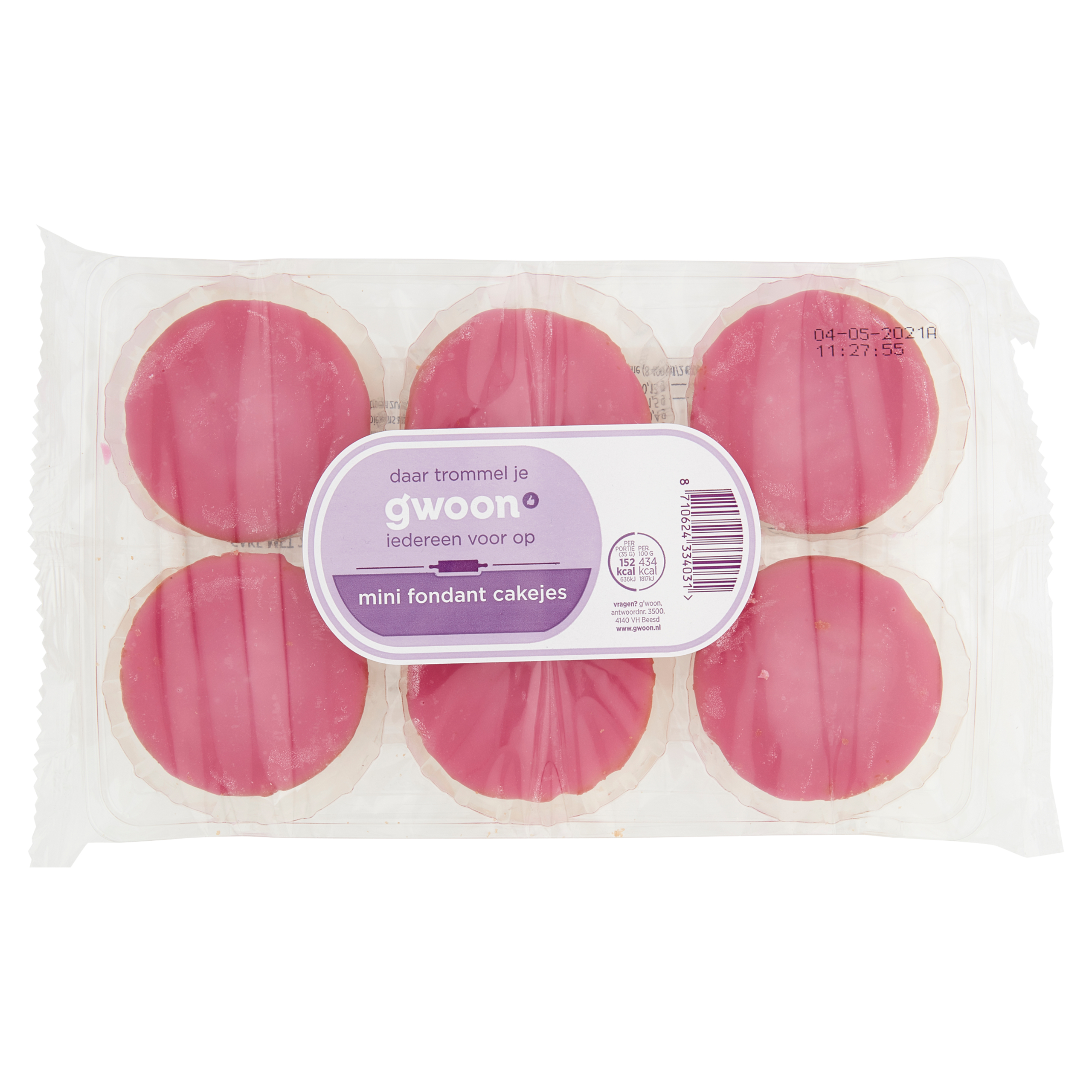 Mini roze koeken
