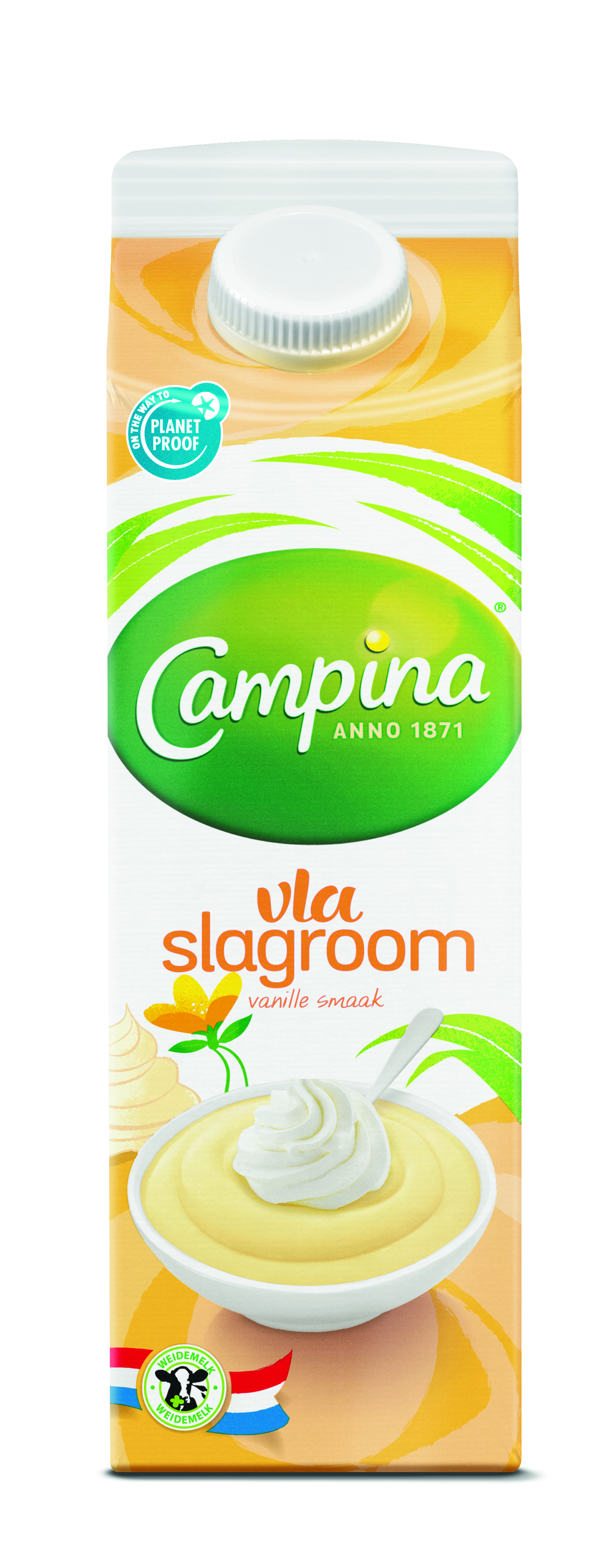 Slagroomvla vanille