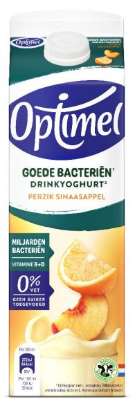 Goede bacterien drinkyoghurt perzik sinaasappel
