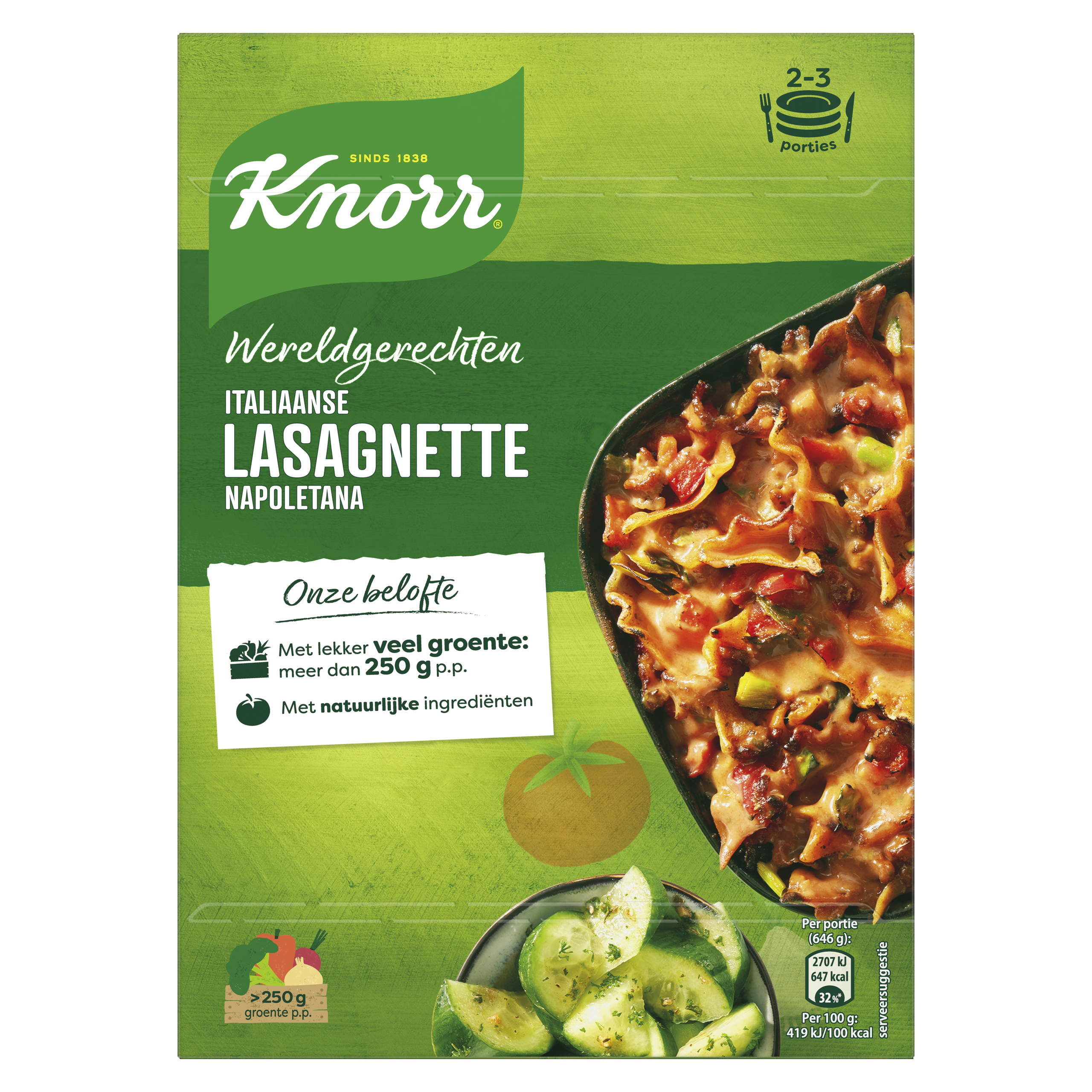 Wereldgerechten lasagnette napoletana