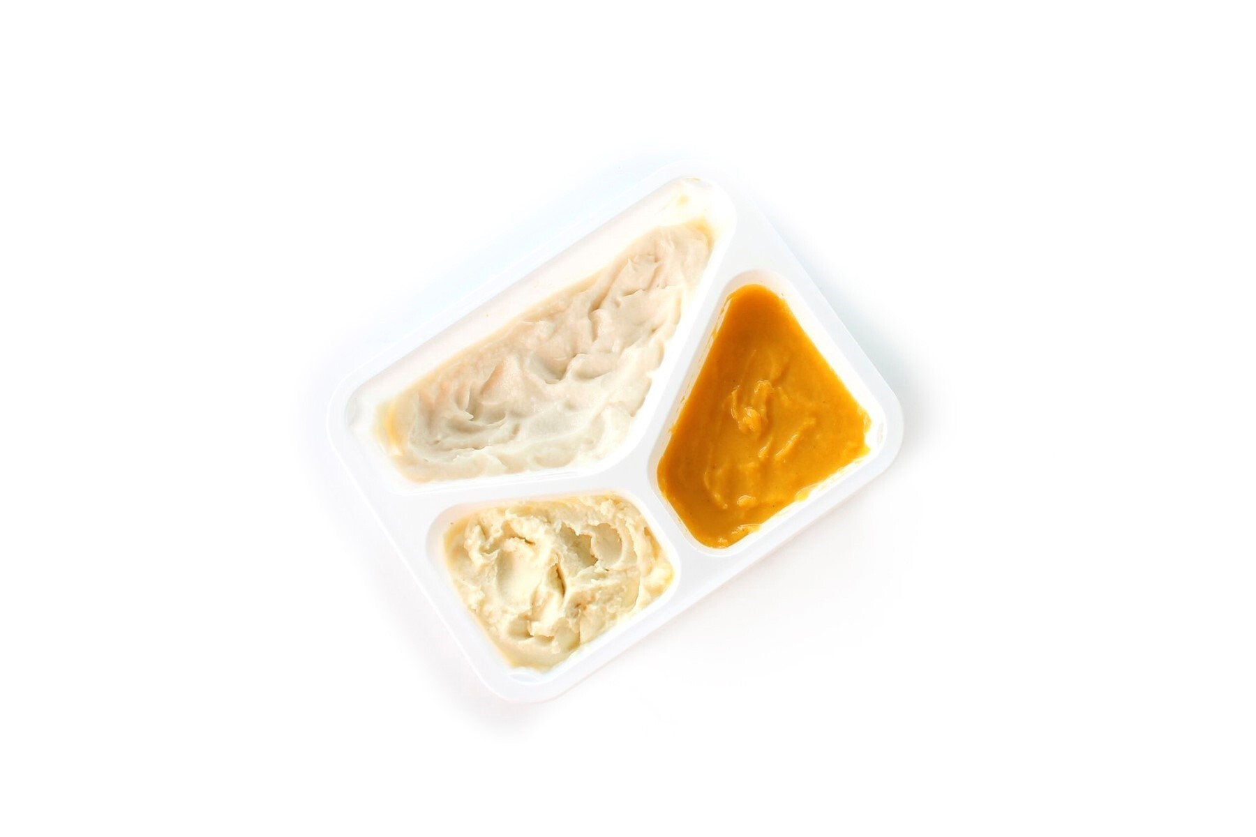 Vis, roomsaus, groentemix en aardappelpuree IDDSI-3 (vloeibaar)