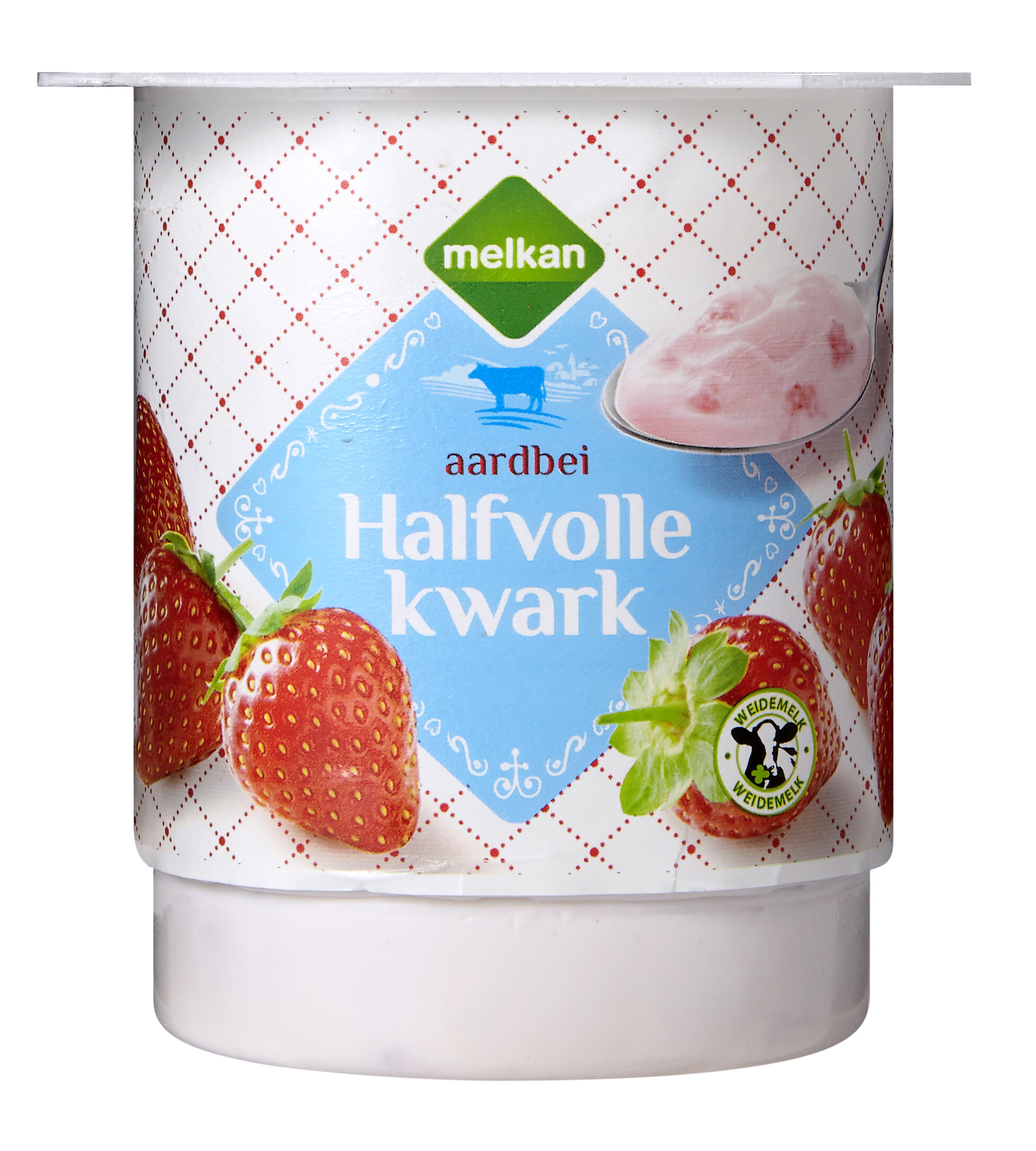 Kwark halfvol aardbei