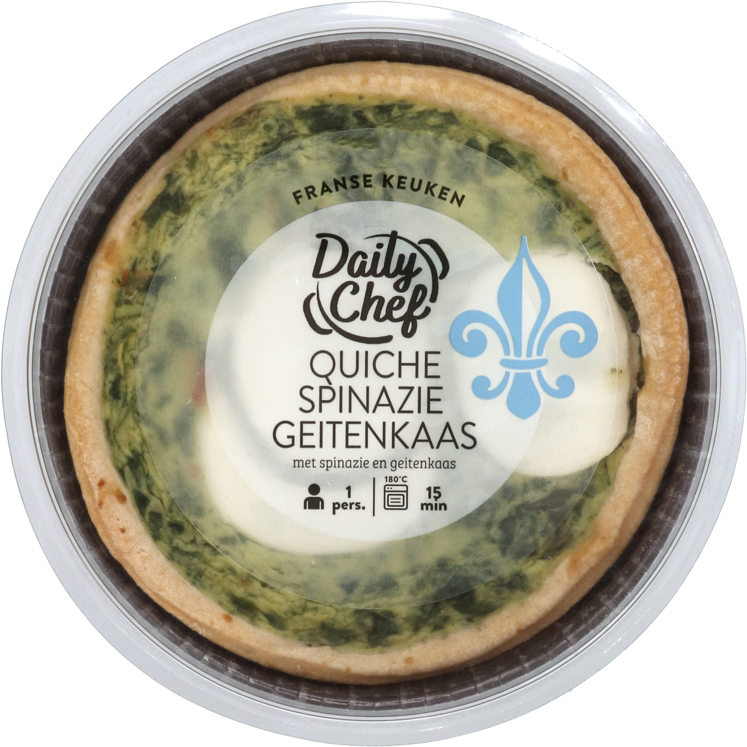 Quiche geitenkaas en spinazie