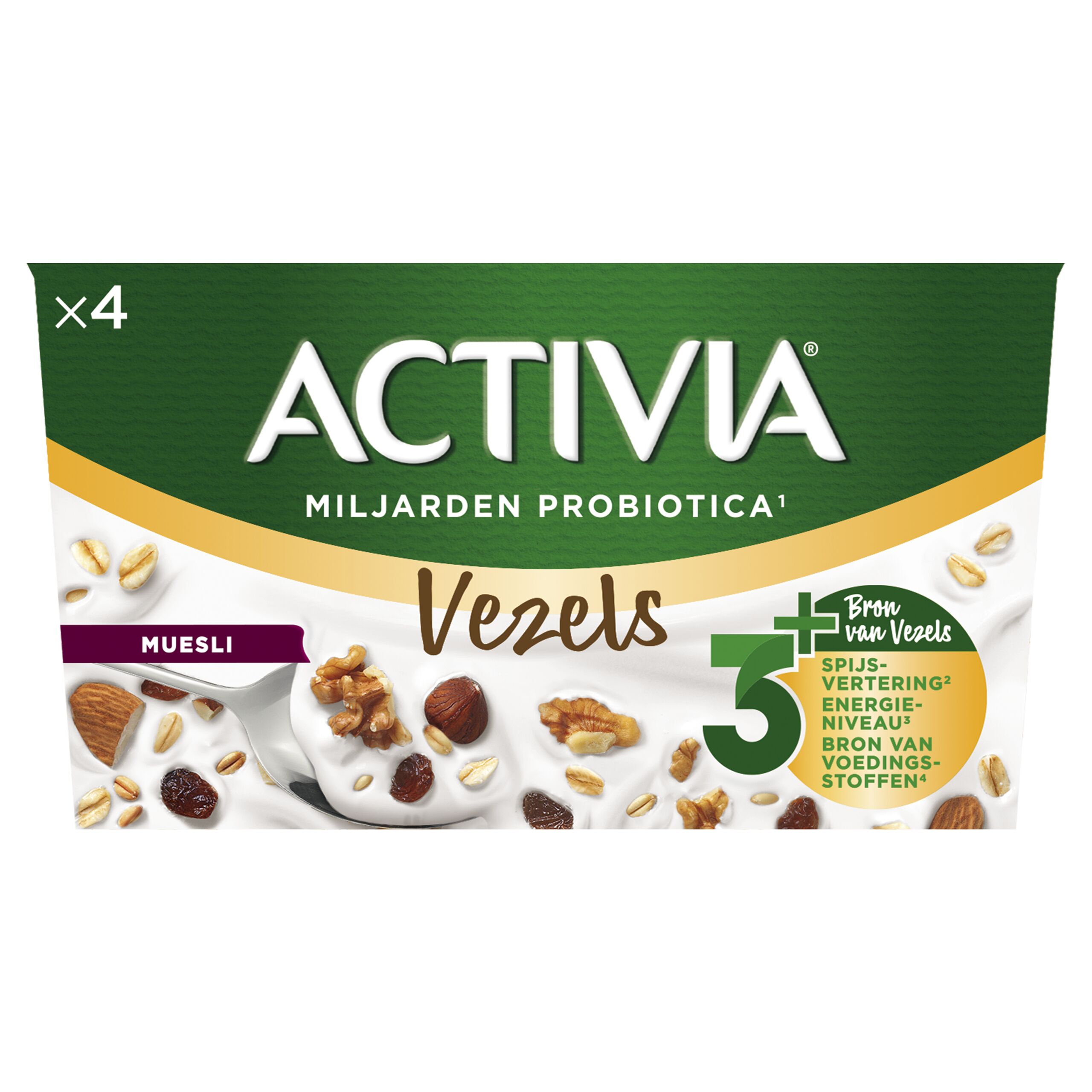 Activia yoghurt vezels muesli