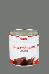 Halve rode stoofperen