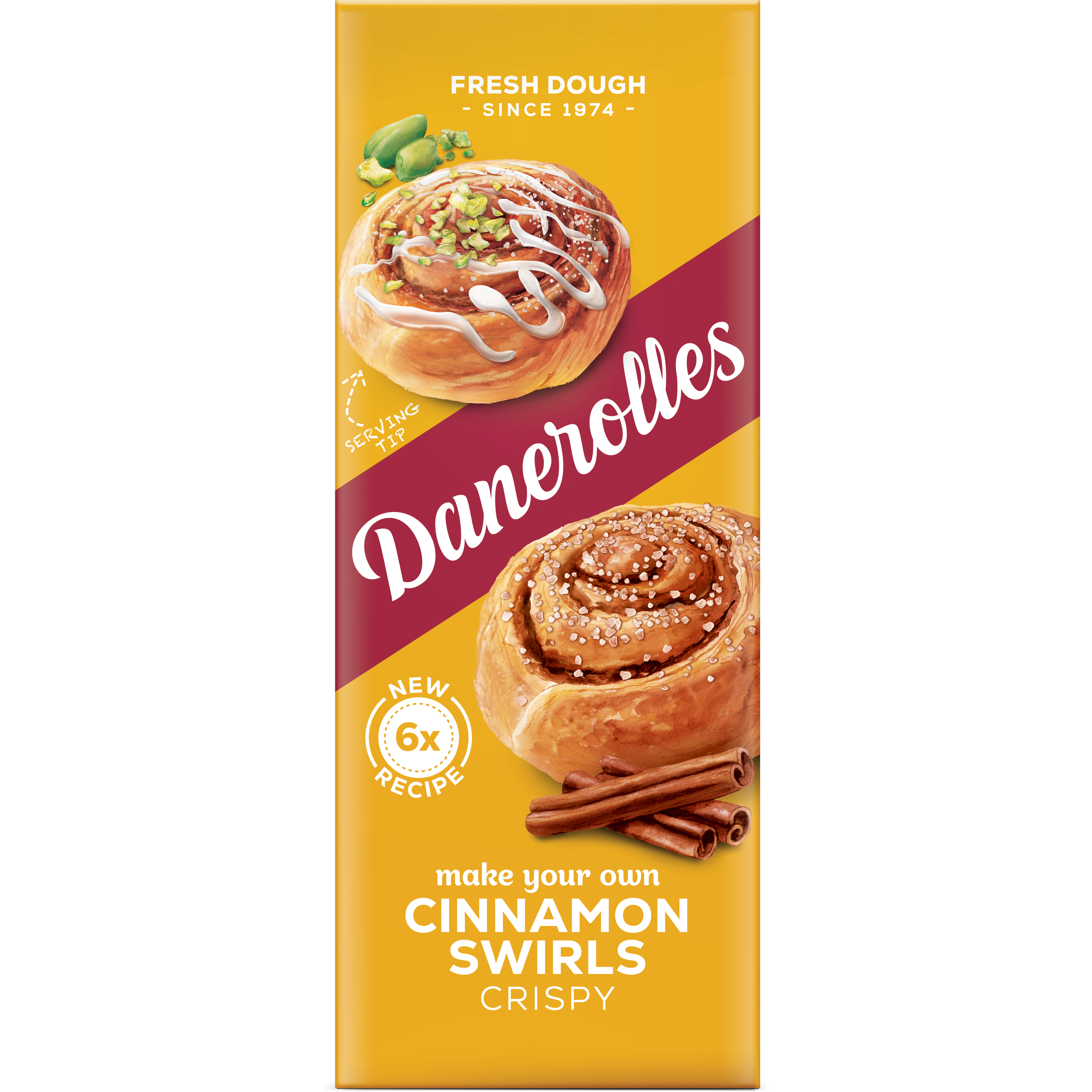Crispy cinnamon swirls