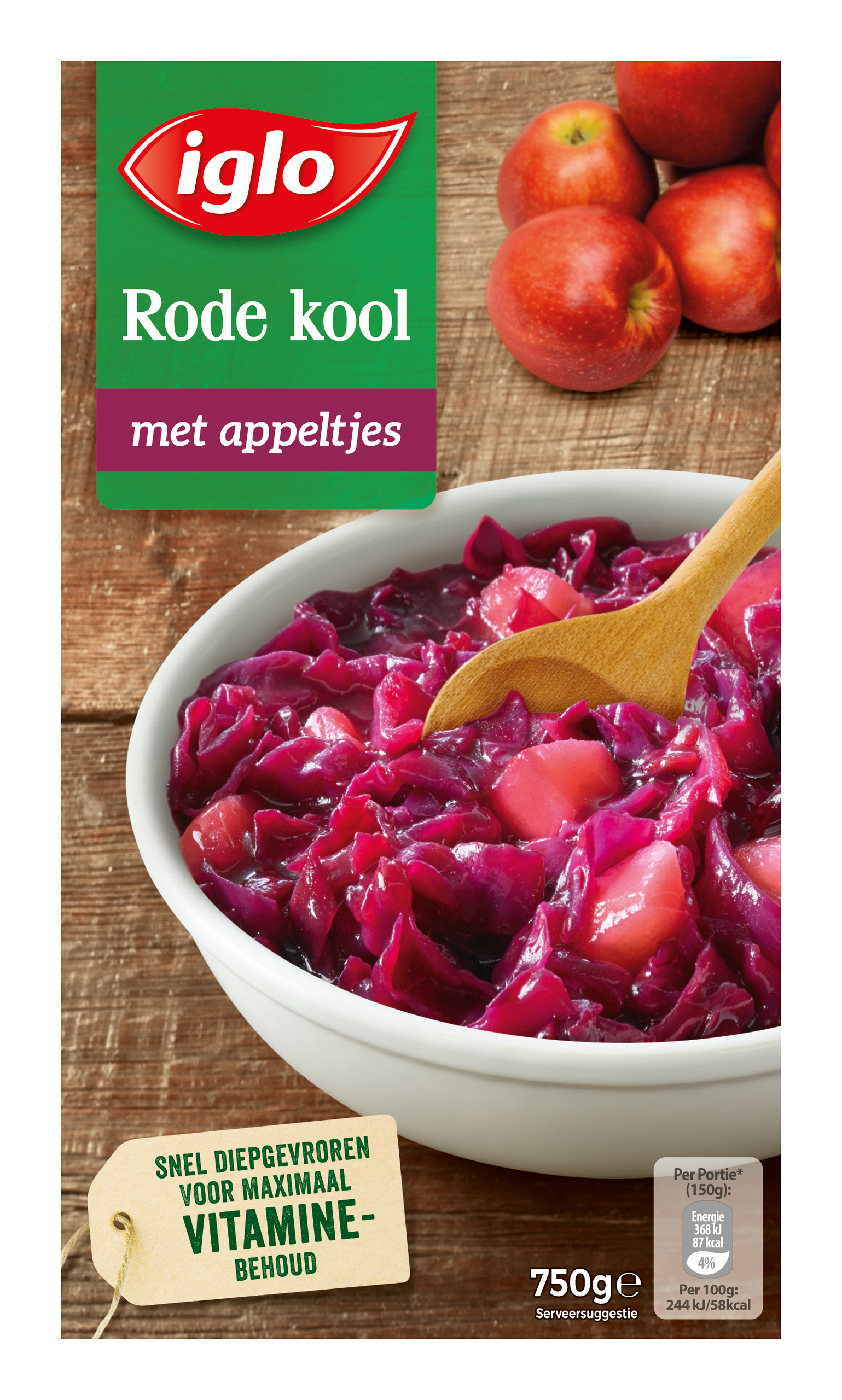 Rode kool met appeltjes