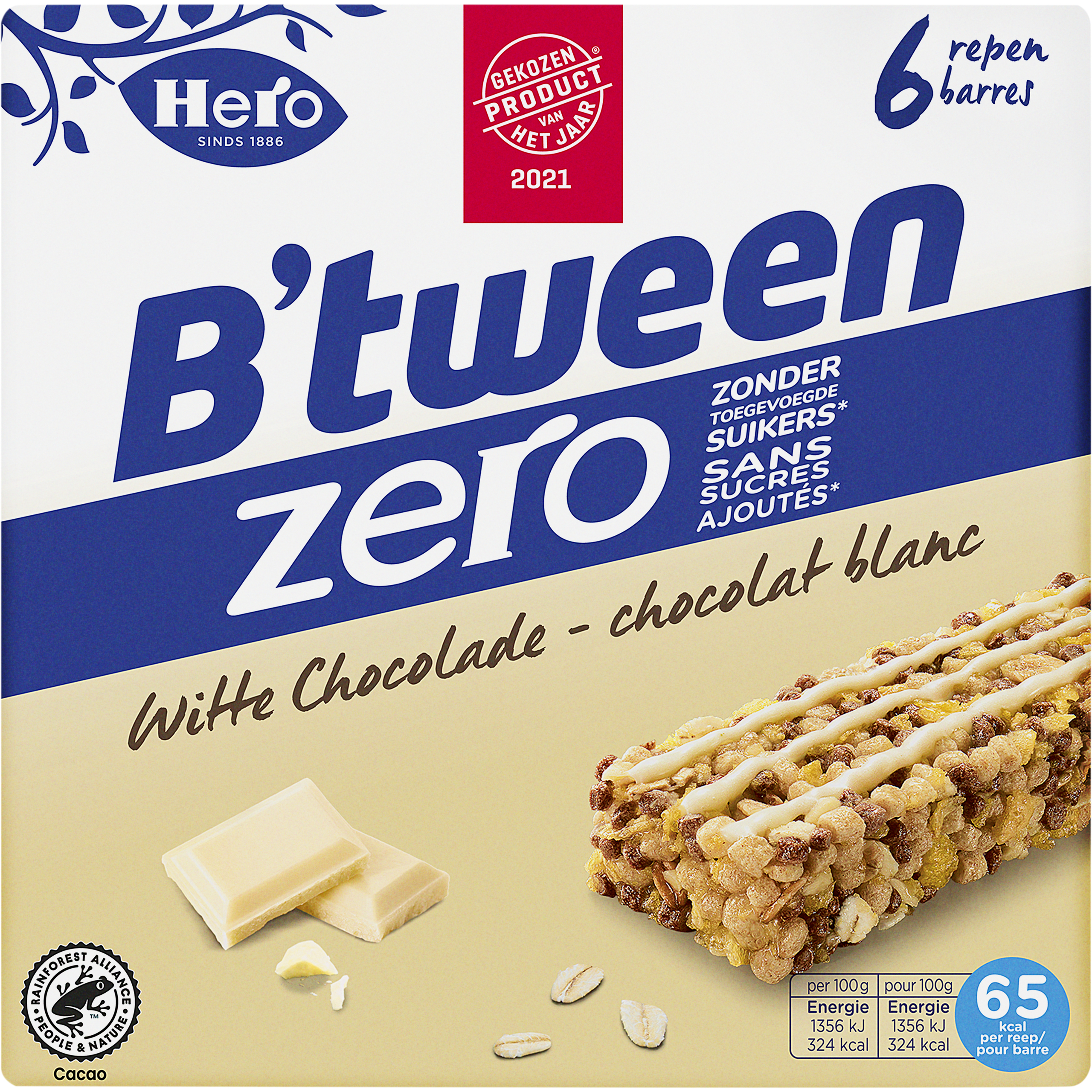 B'tween zero witte chocolade