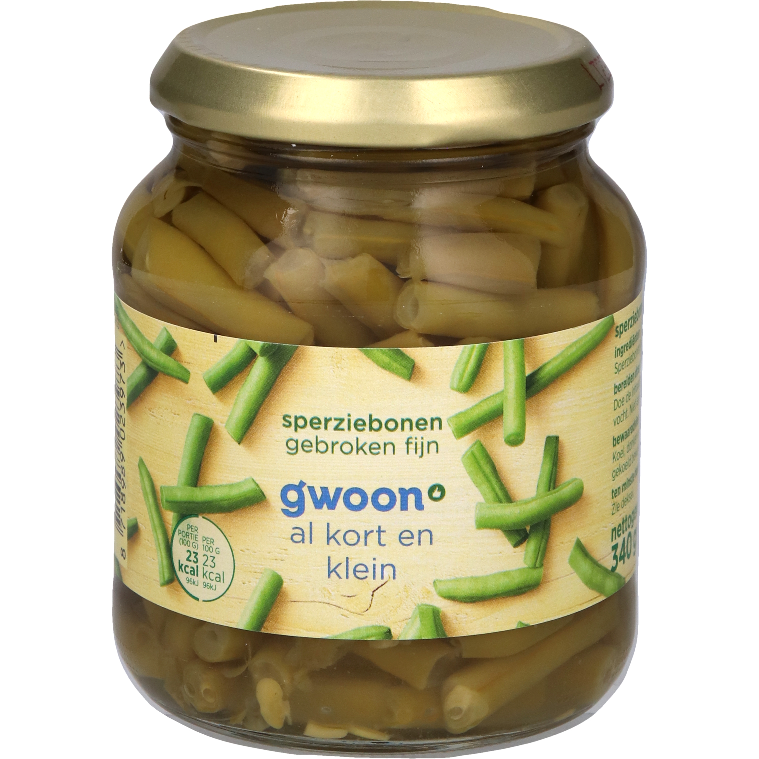 Sperziebonen gebroken