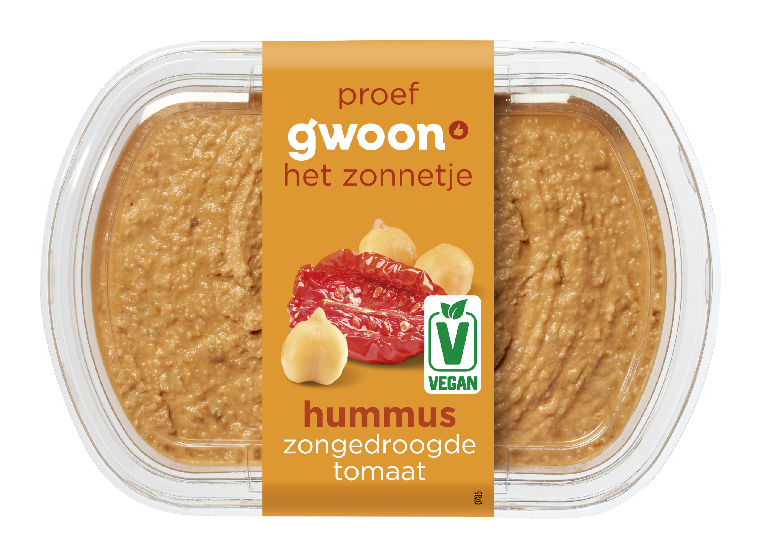 Hummus zongedroogde tomaat