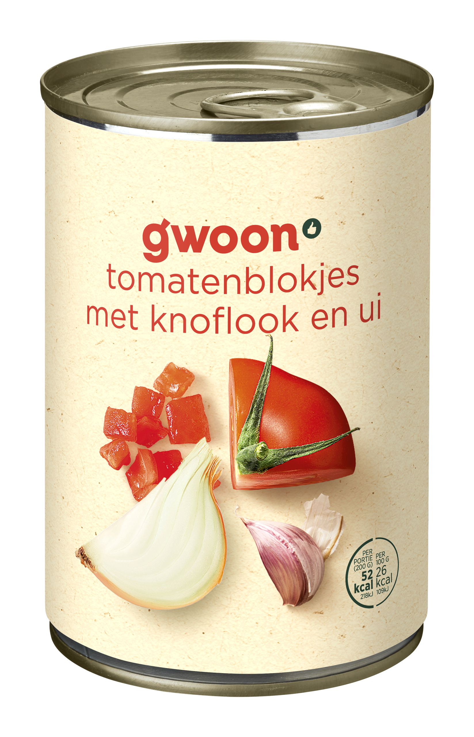 Tomatenblokjes knoflook