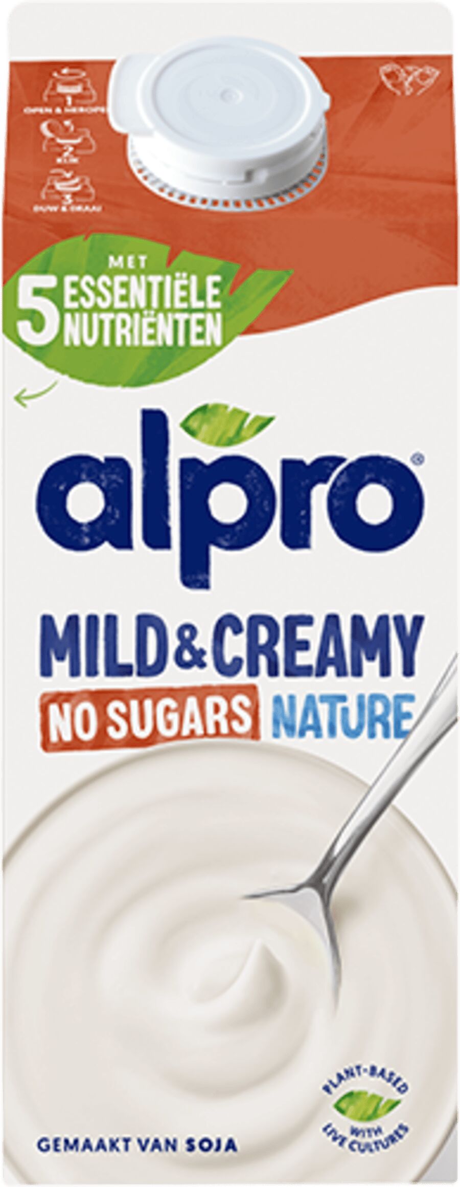 Soja yoghurt mild&creamy naturel zonder suiker