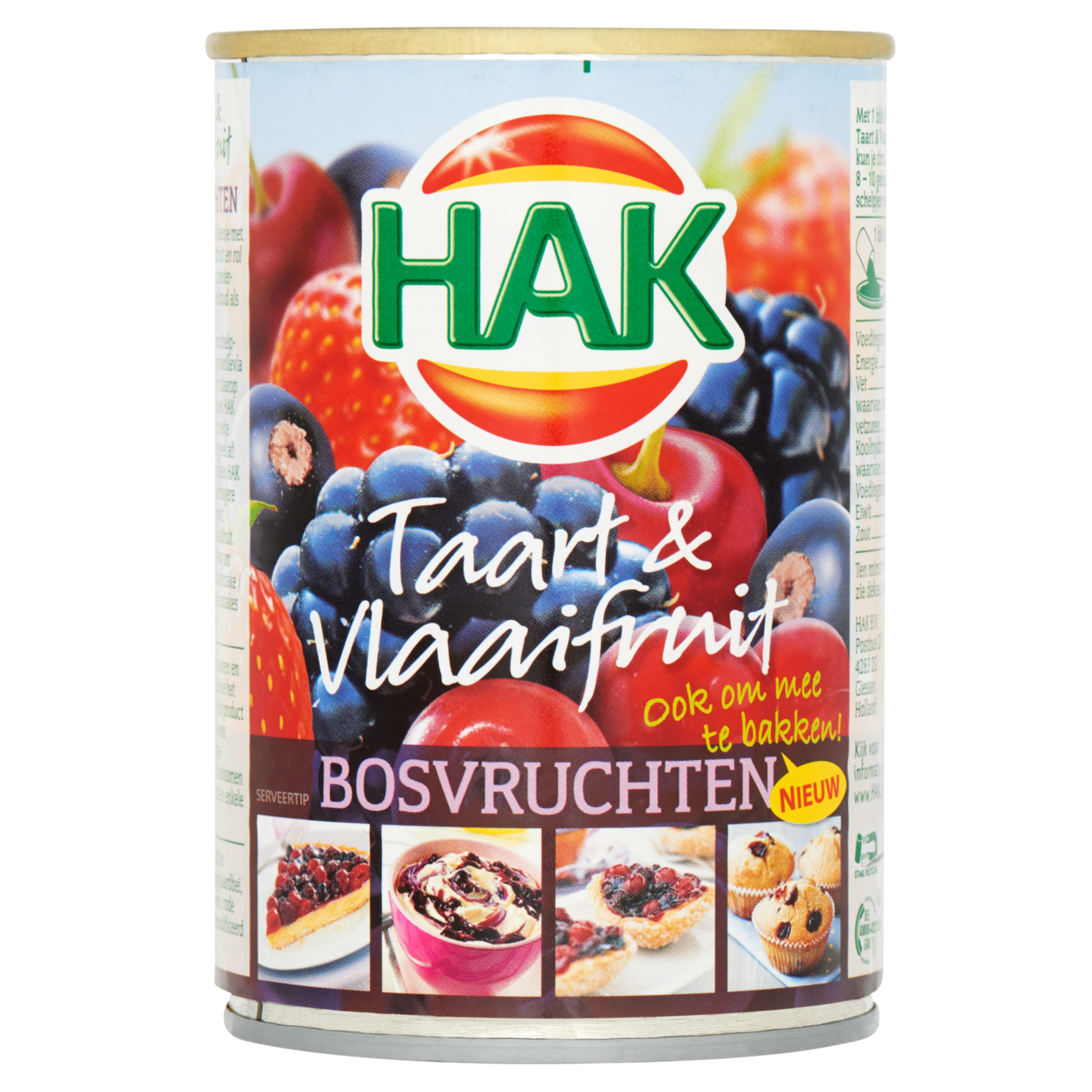 Taart en vlaai fruit bosvruchten