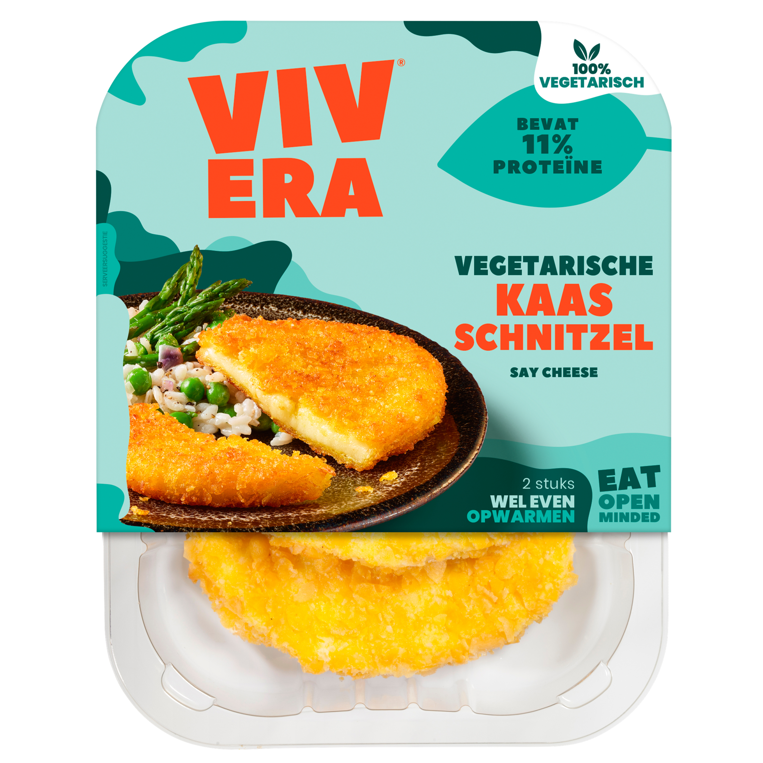 Vegetarische kaasschnitzel