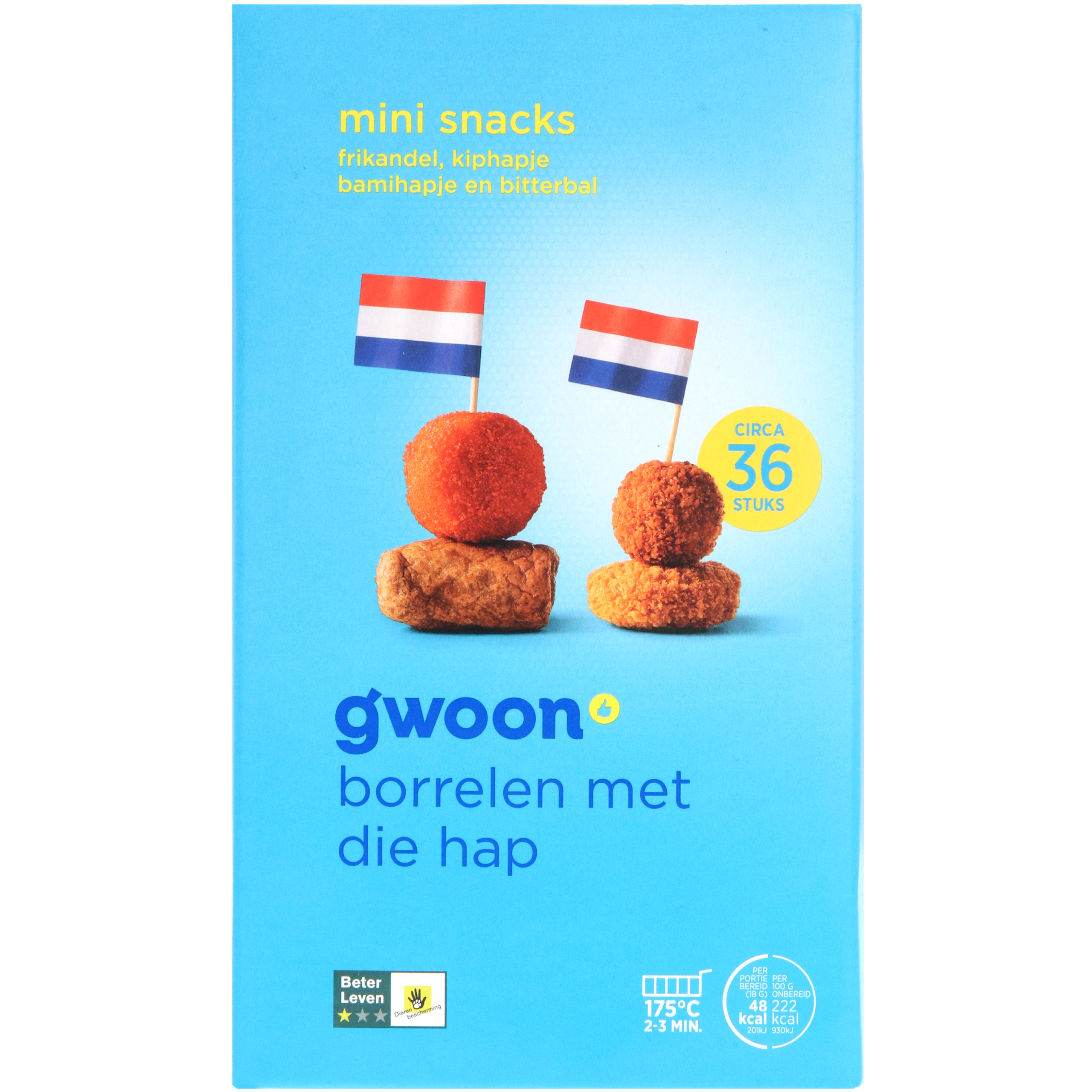 Mini snacks 36 stuks