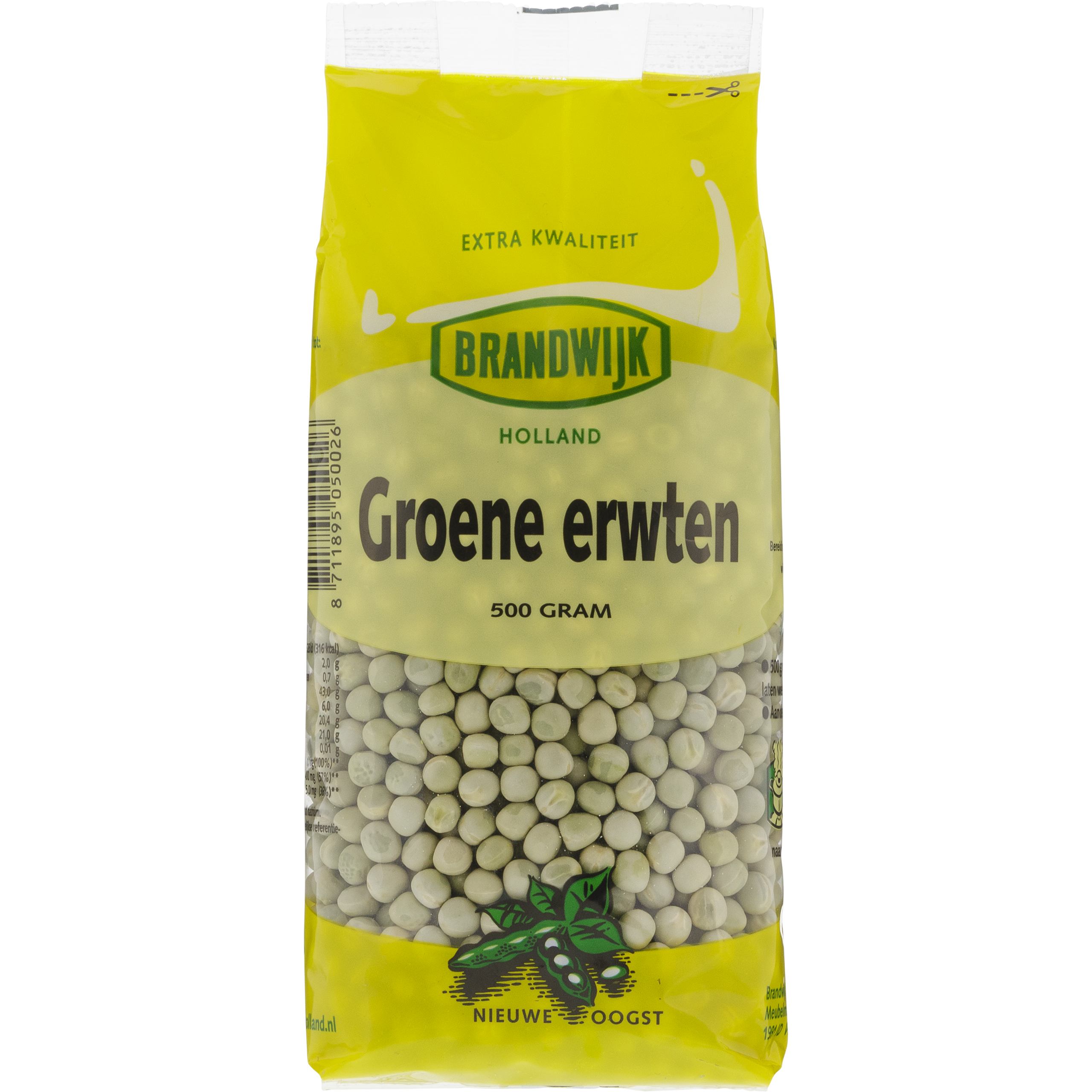 Gedroogde groene erwten