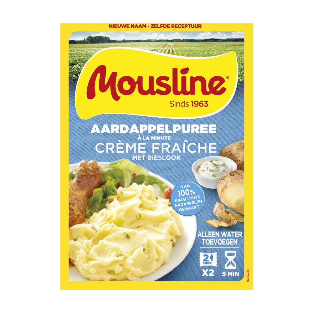 Aardappelpuree creme fraiche