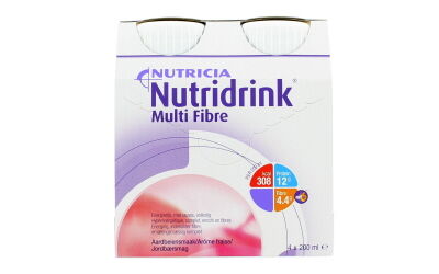 Nutridrink multi fibre aardbei