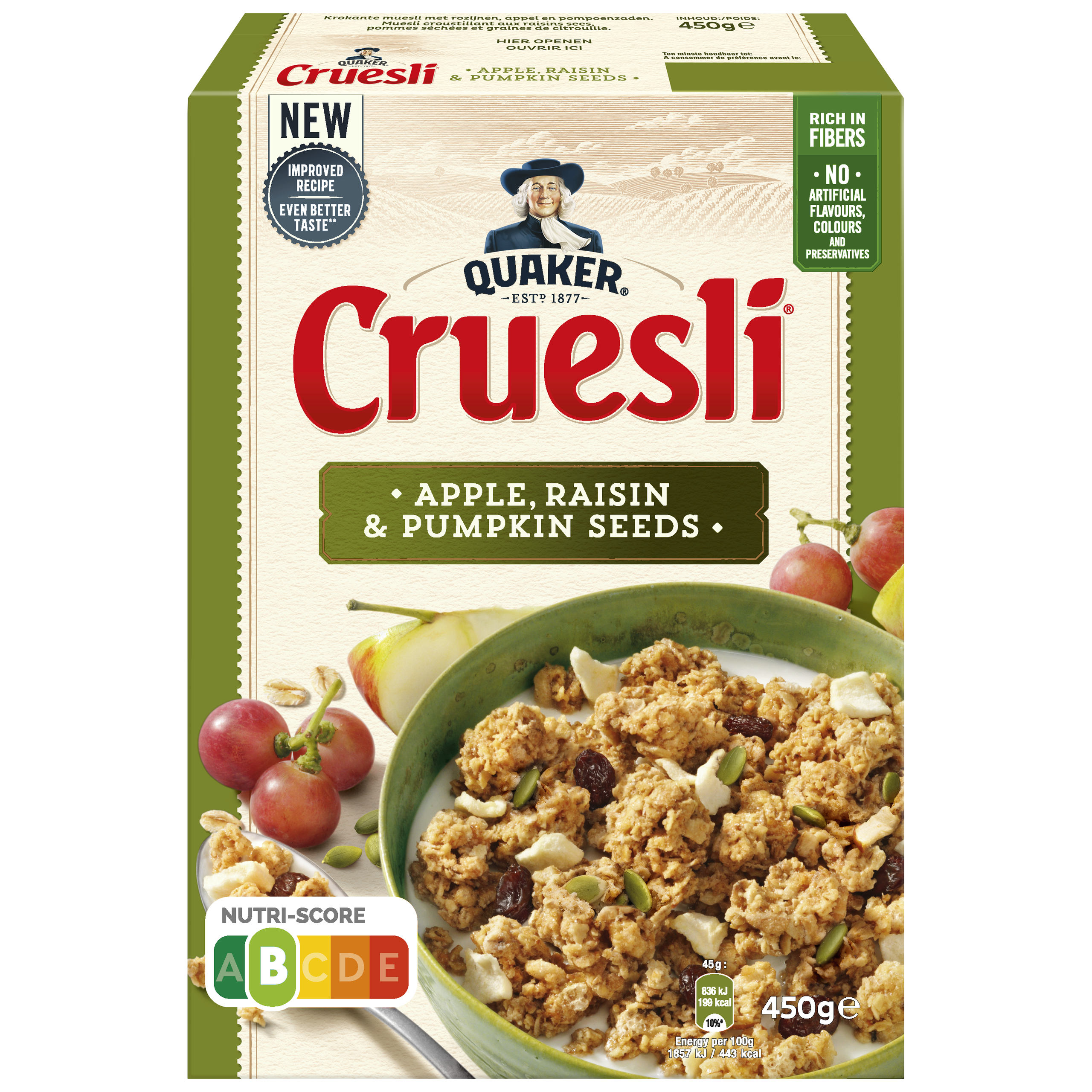 Cruesli appel rozijn