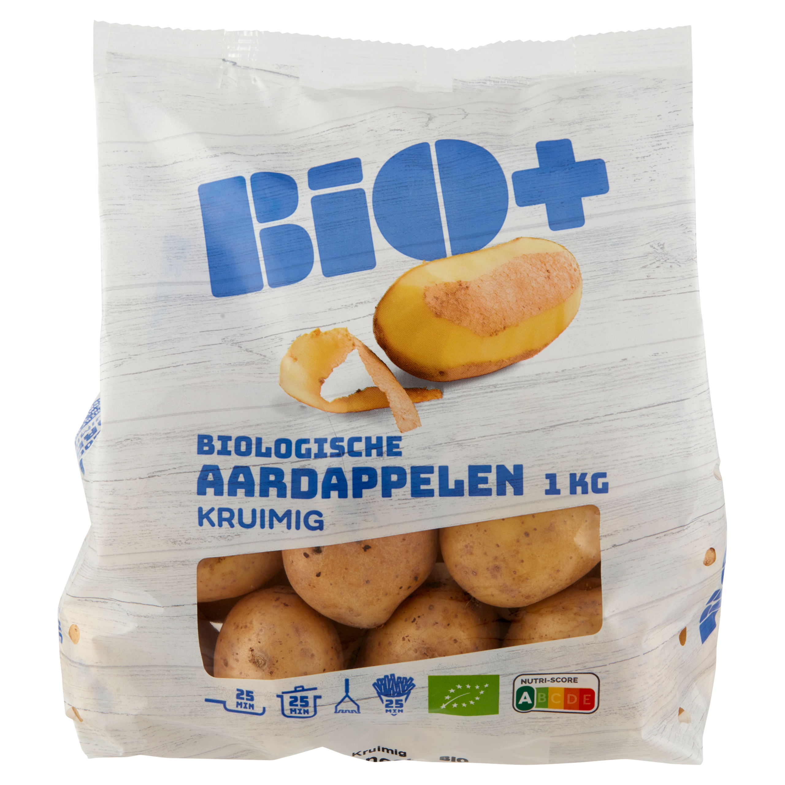 Biologische aardappelen kruimig