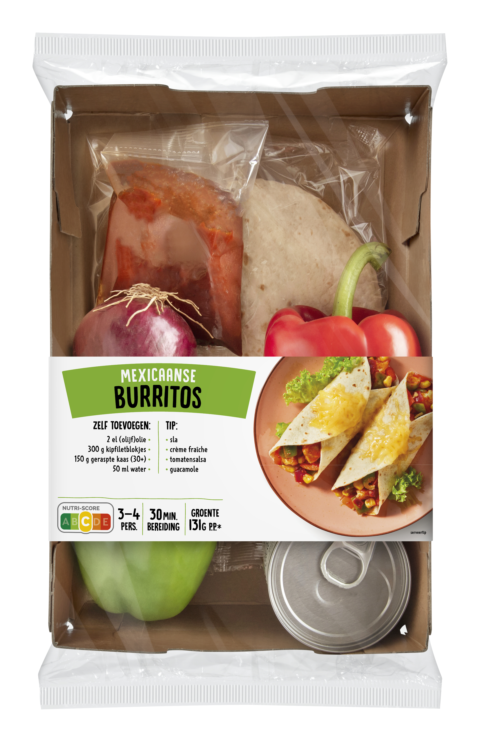 Verspakket Mexicaanse burritos