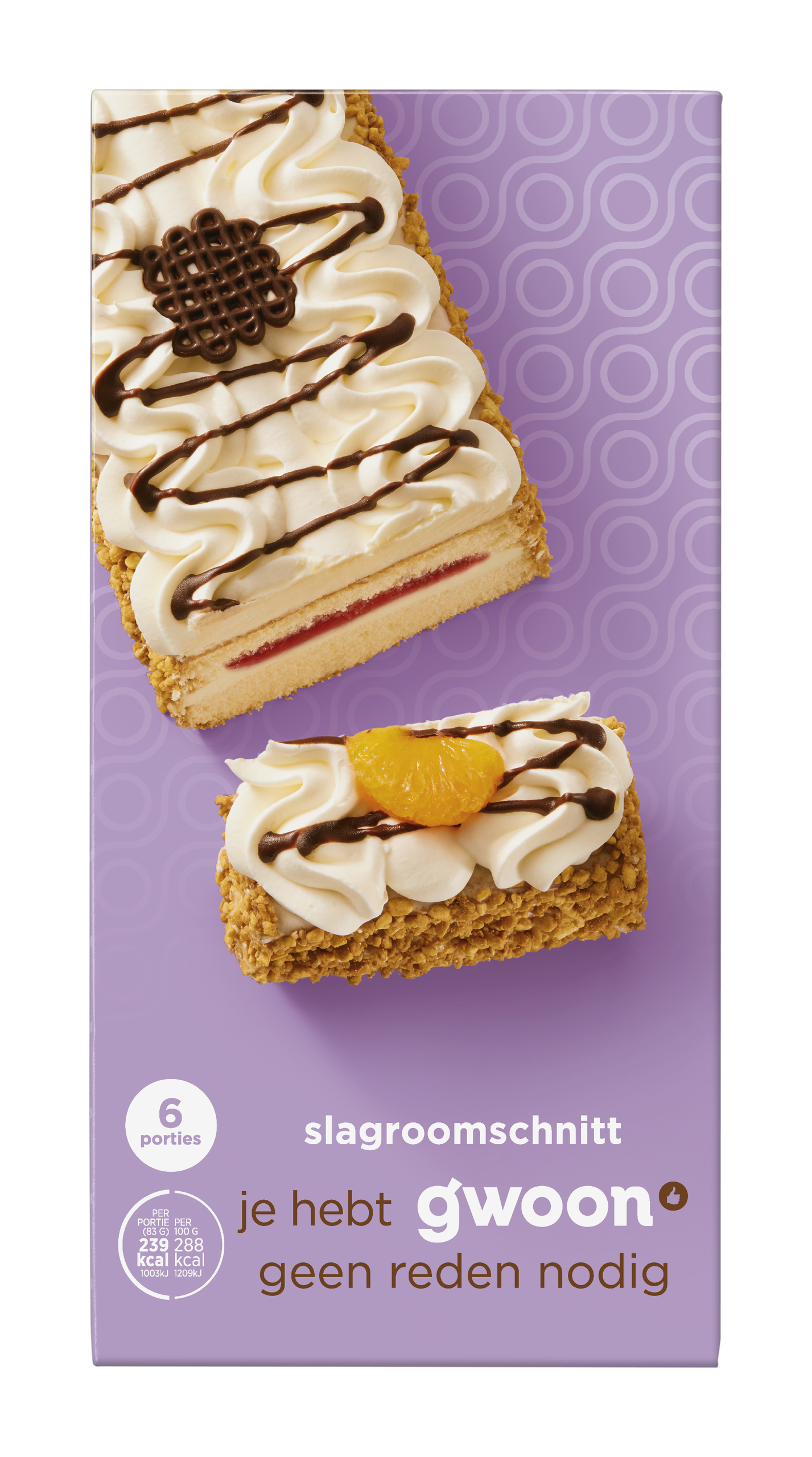 Slagroomschnitt 6 porties