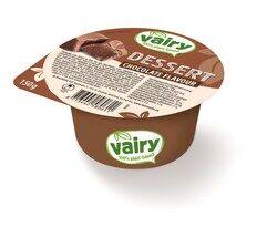Plantaardig vla dessert chocolade