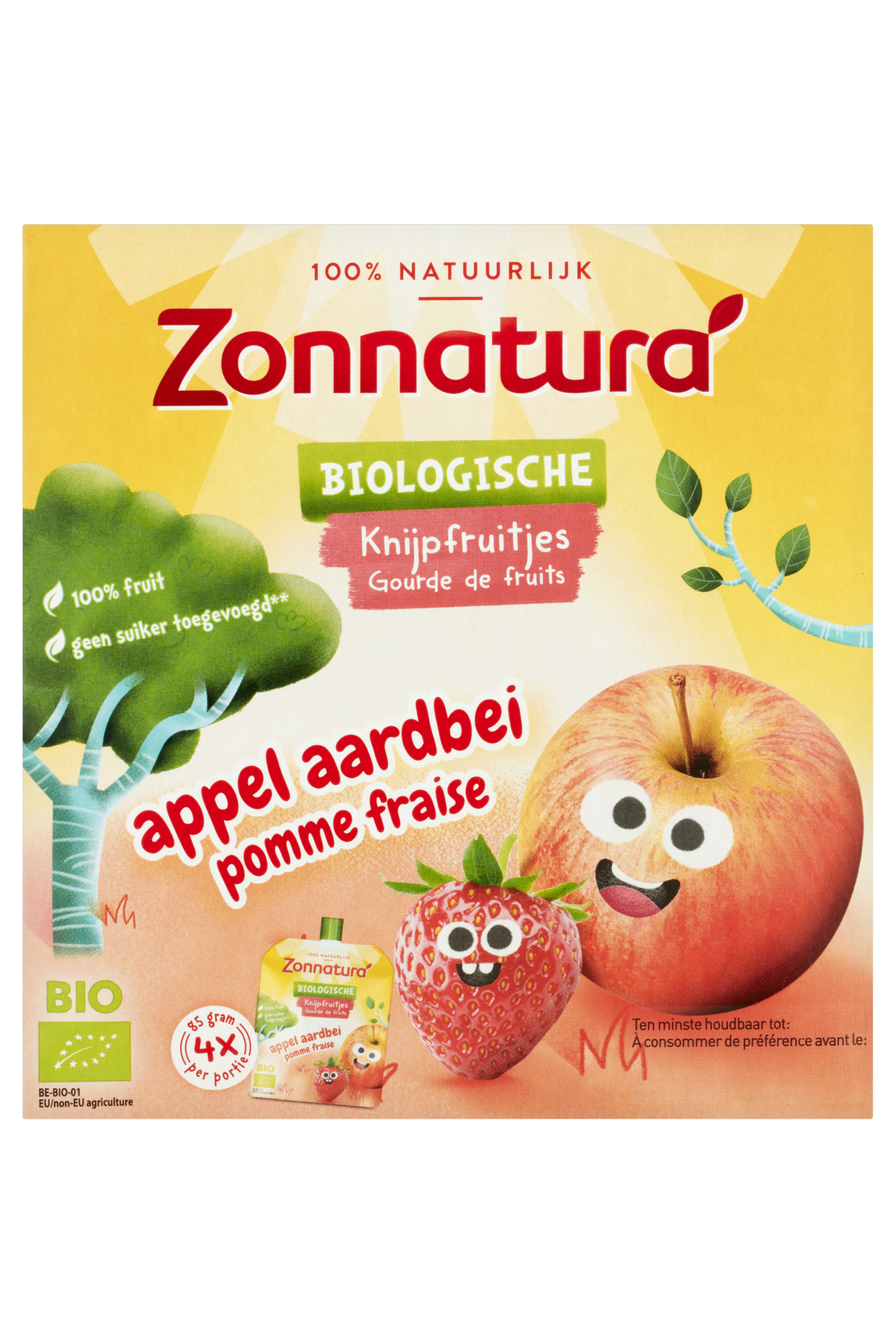 Knijpfruit appel/aardbei